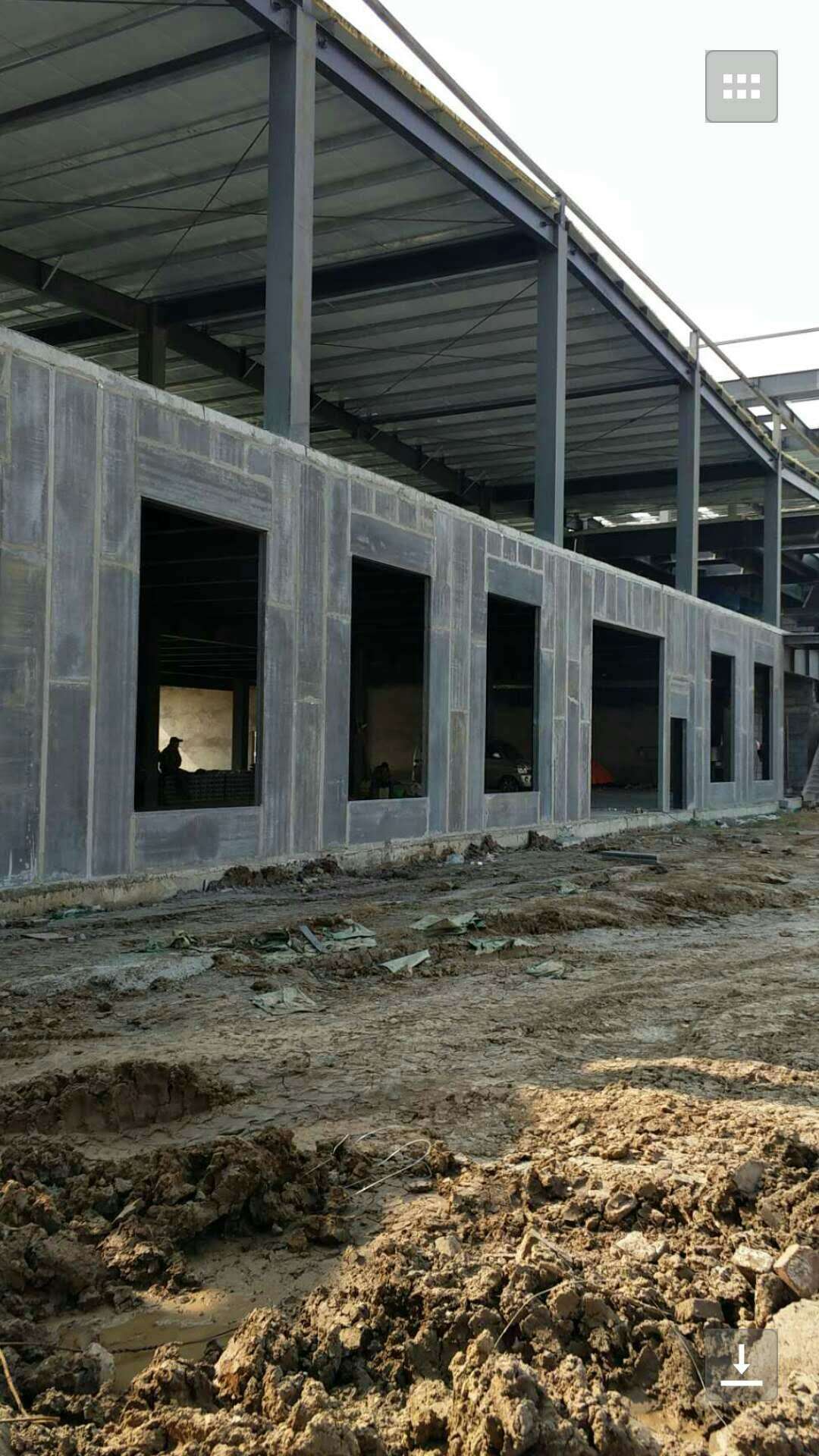 信阳明峰墙板施工现场