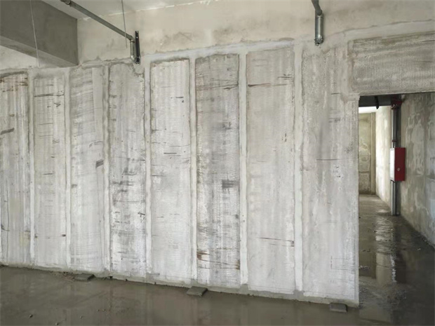 明峰轻质隔墙板施工现场2